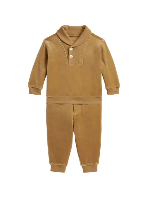 POLO RALPH LAUREN KIDS velour pullover & jogging bottoms