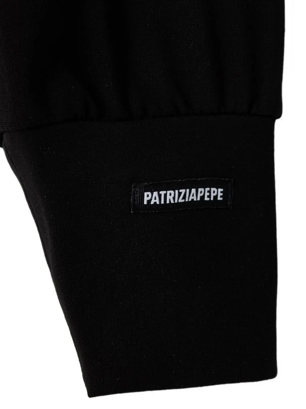 Patrizia Pepe girl Hoodie met rits Zwart