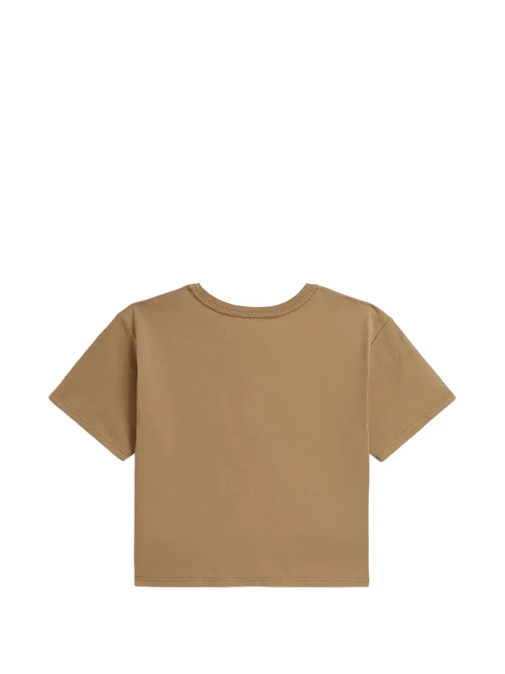 POLO RALPH LAUREN KIDS Polo Pony cropped T-shirt Beige
