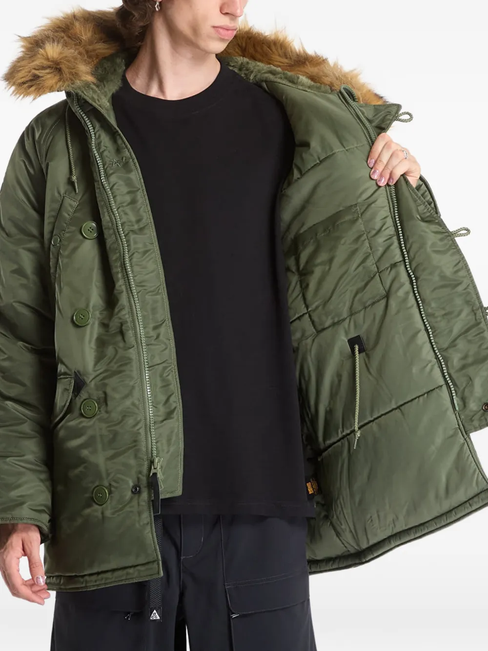 Alpha Industries N-3B Heritage legerjack Groen