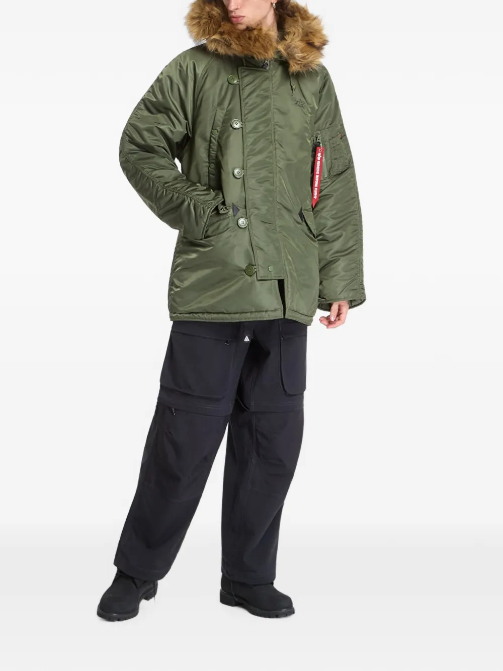 Alpha Industries N-3B Heritage legerjack Groen