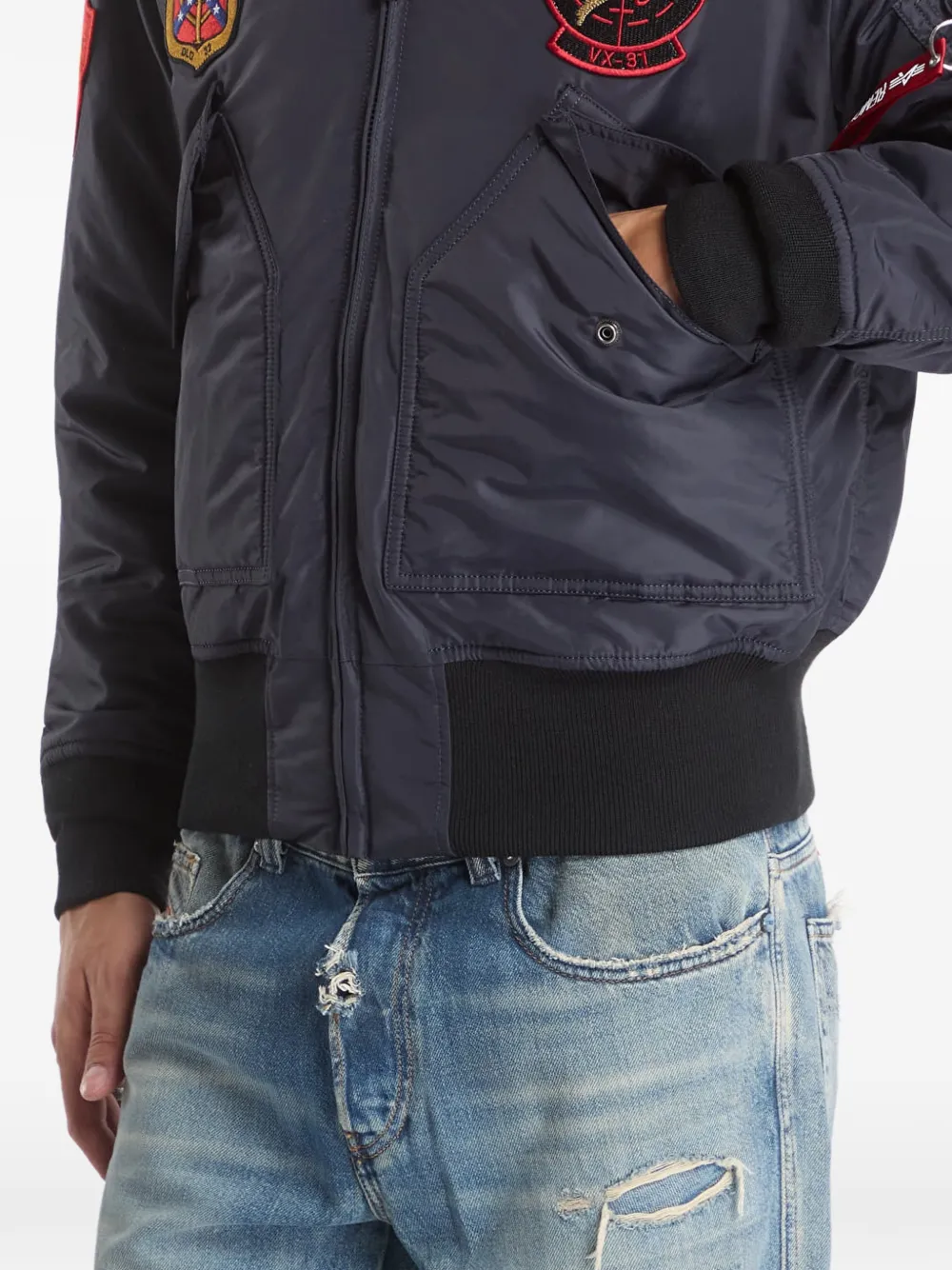 Alpha Industries CWU-45 P Devils Brigade bomber jacket Blauw