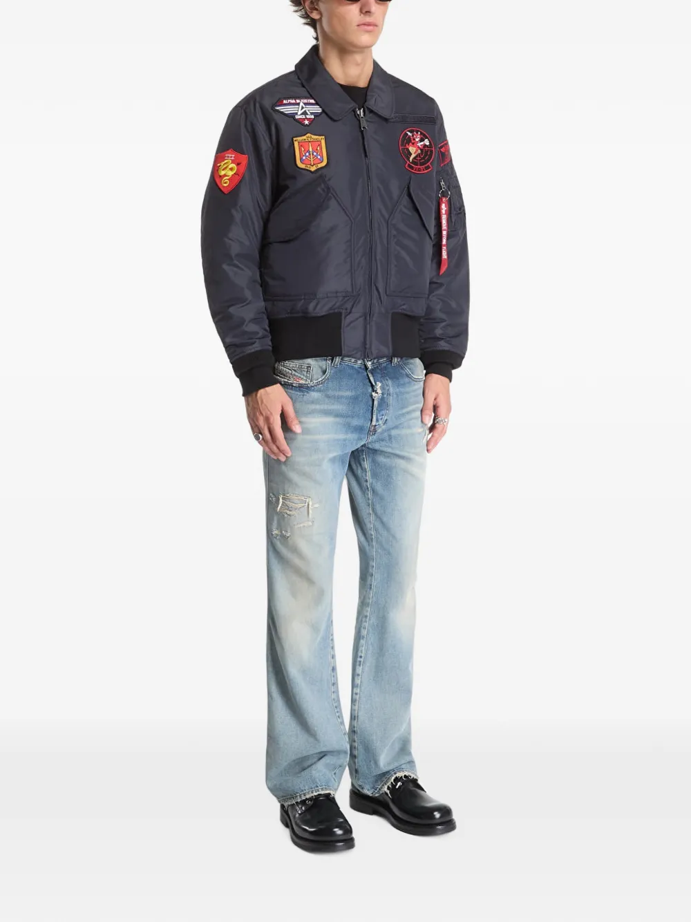 Alpha Industries CWU-45 P Devils Brigade bomber jacket Blauw