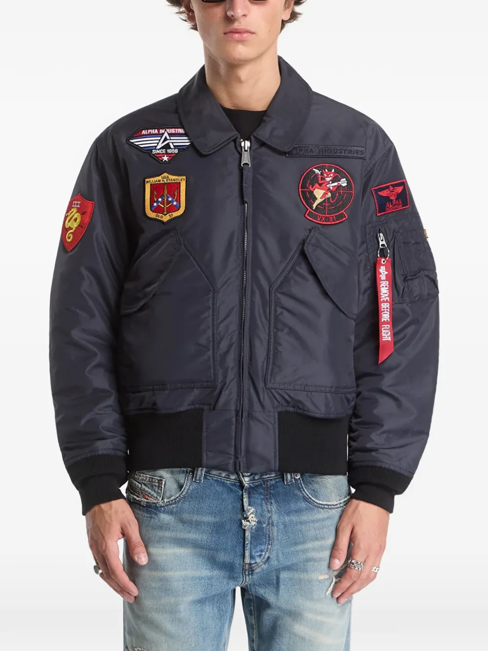 Alpha Industries CWU-45/P Devils Brigade bomber jacket