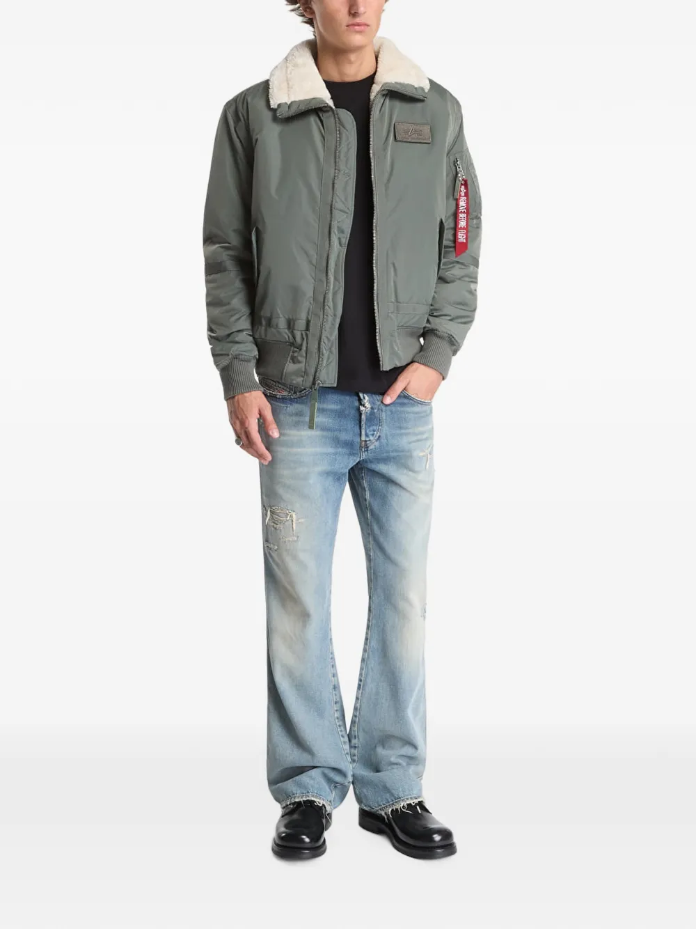 Alpha Industries B-15 III TT legerjack Groen