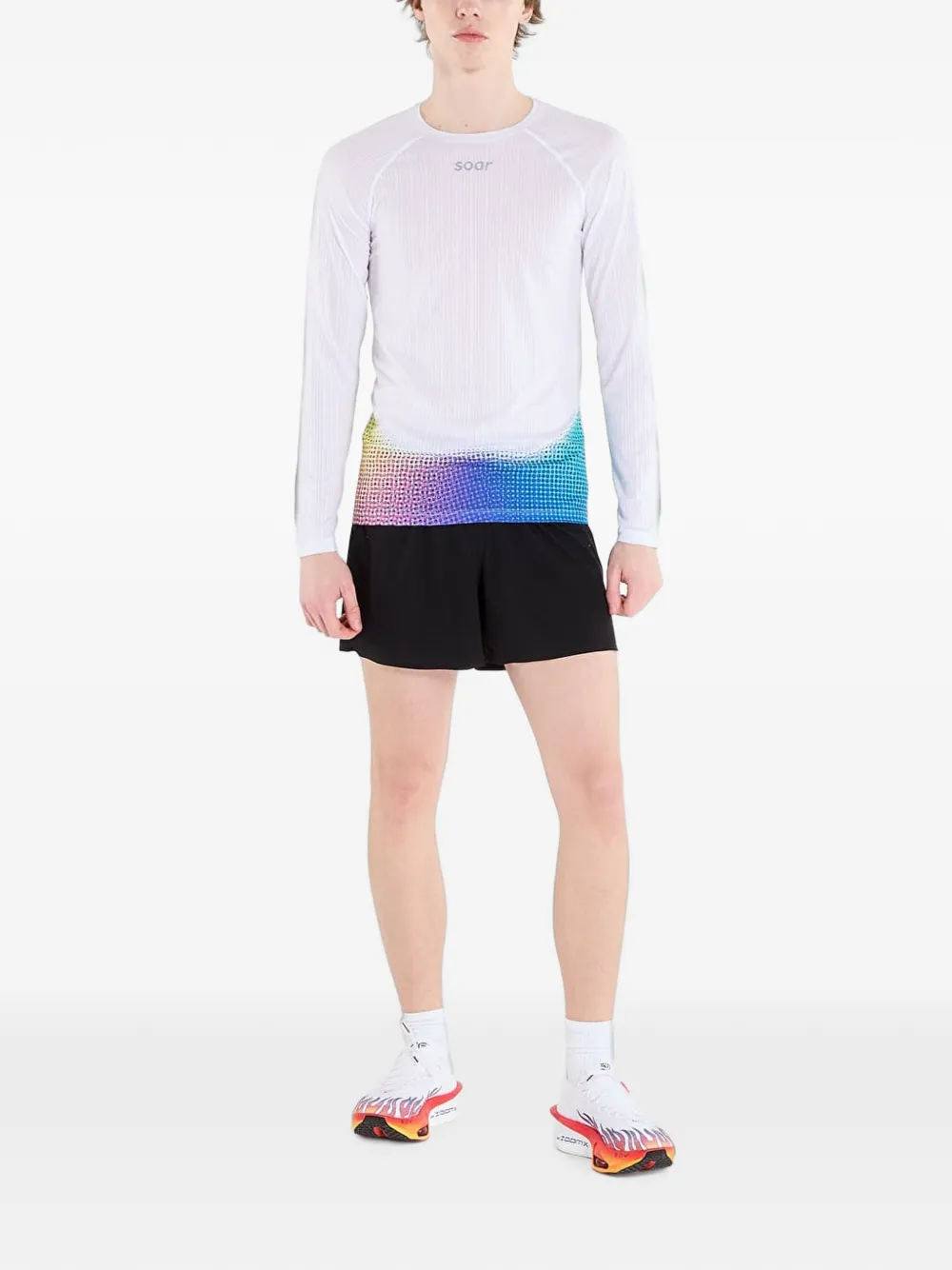 Soar Race Base performance-T-shirt met lange mouwen Wit