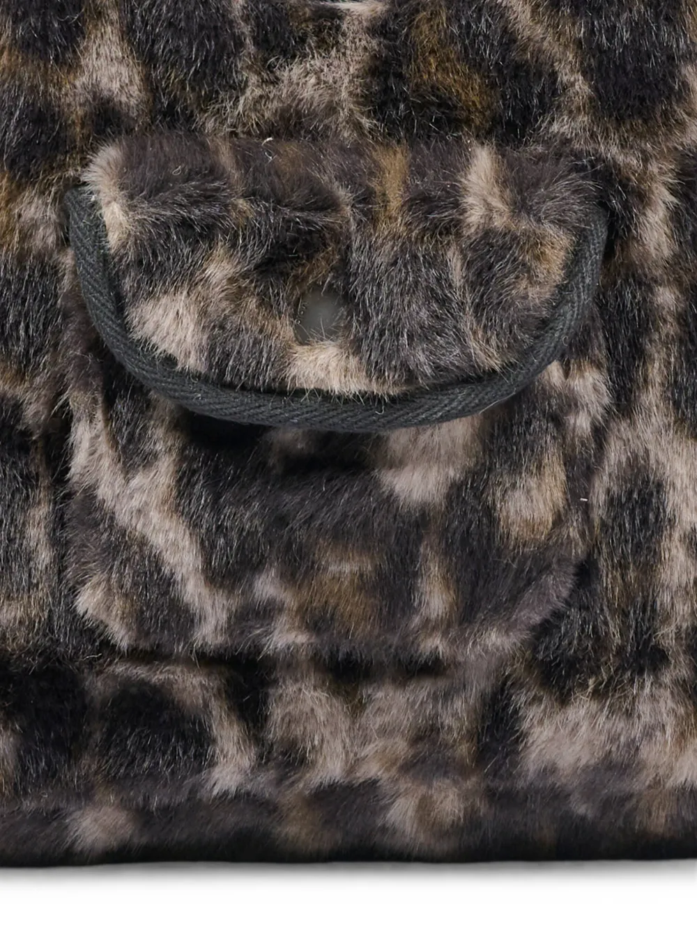 Molo Jolie shopper van imitatiebont met luipaardprint Bruin