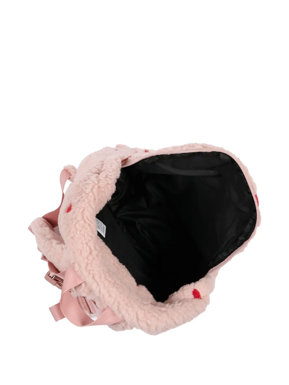 Molo Fleece rugzak met geborduurd hart Roze