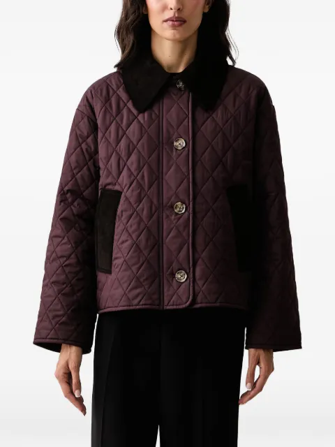 Barbour quilted corduroy-collar jacket