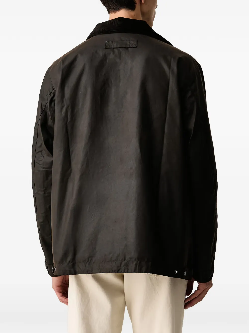 Barbour Jack met ribfluwelen kraag Bruin