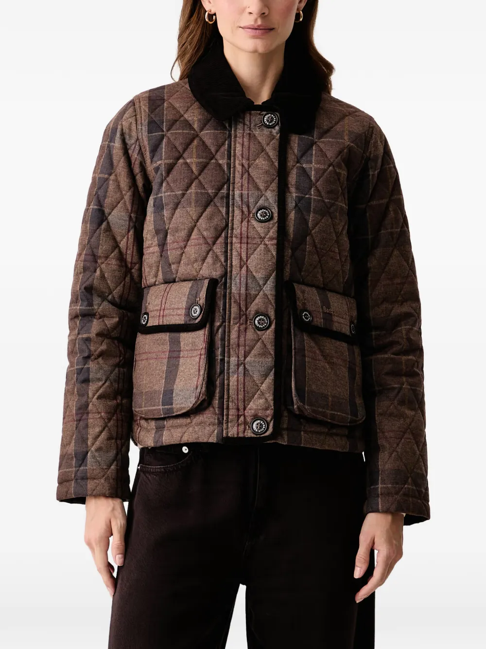 Barbour Loudon tartan quilted jacket