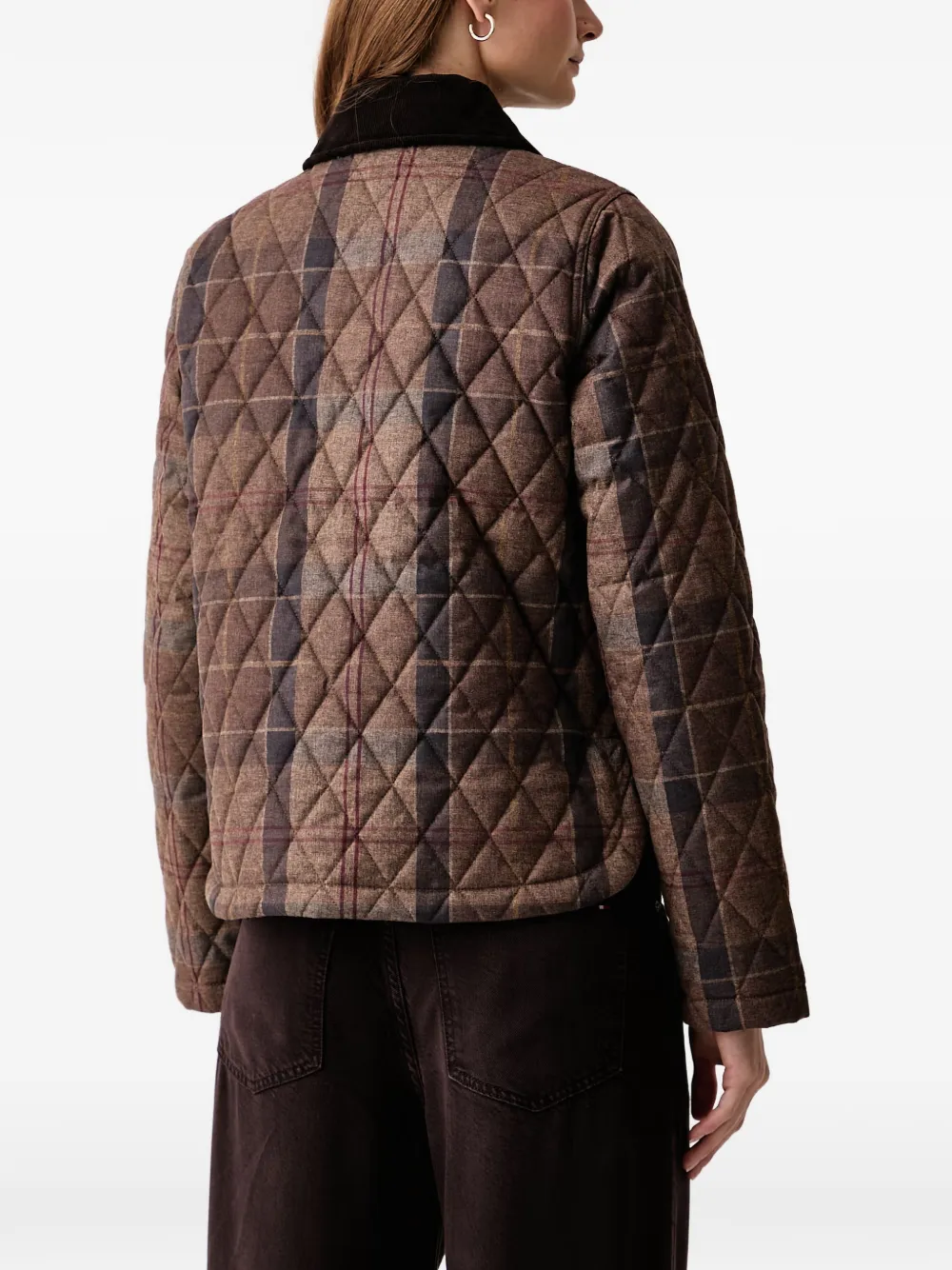 Barbour Loudon tartan quilted jacket Bruin