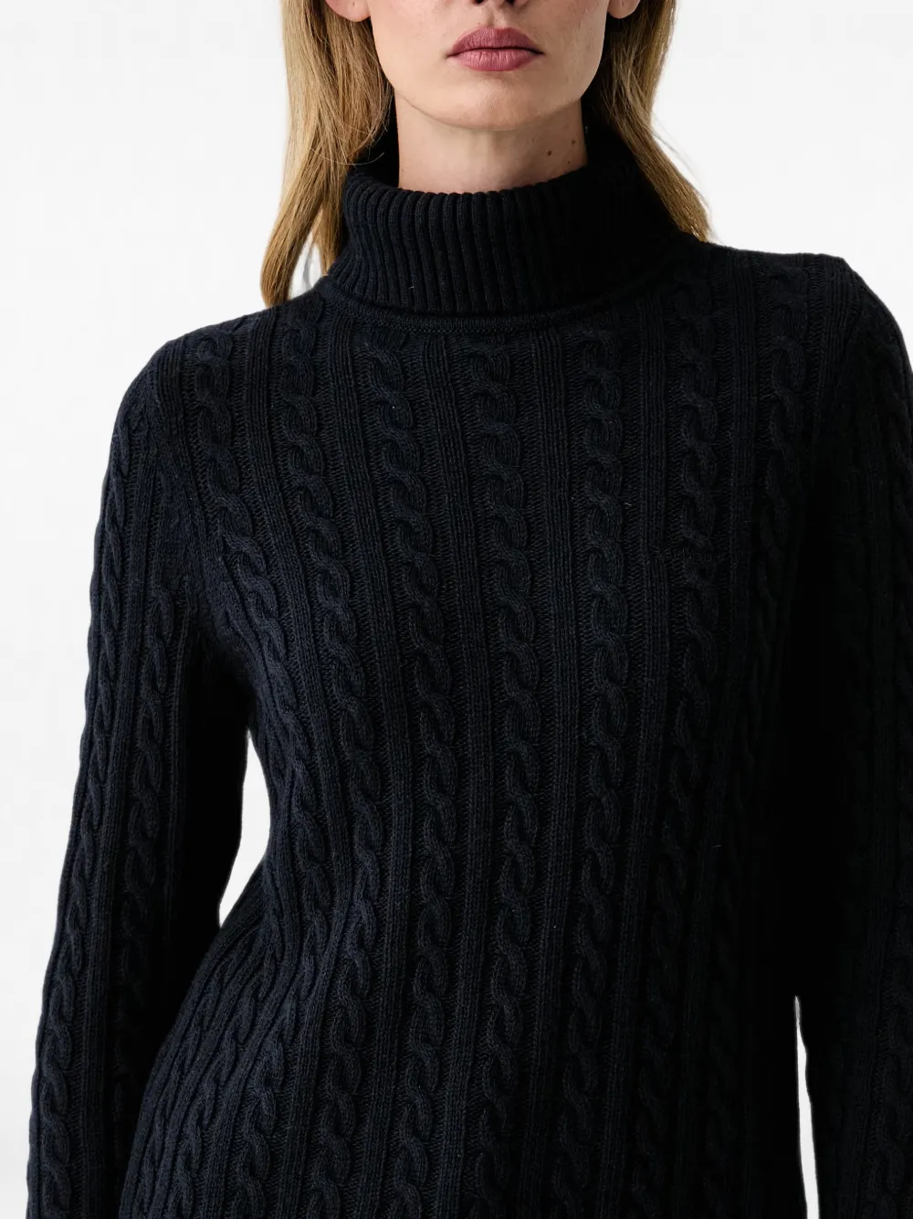 Barbour Ambleside cable-knit rollneck jumper Blauw