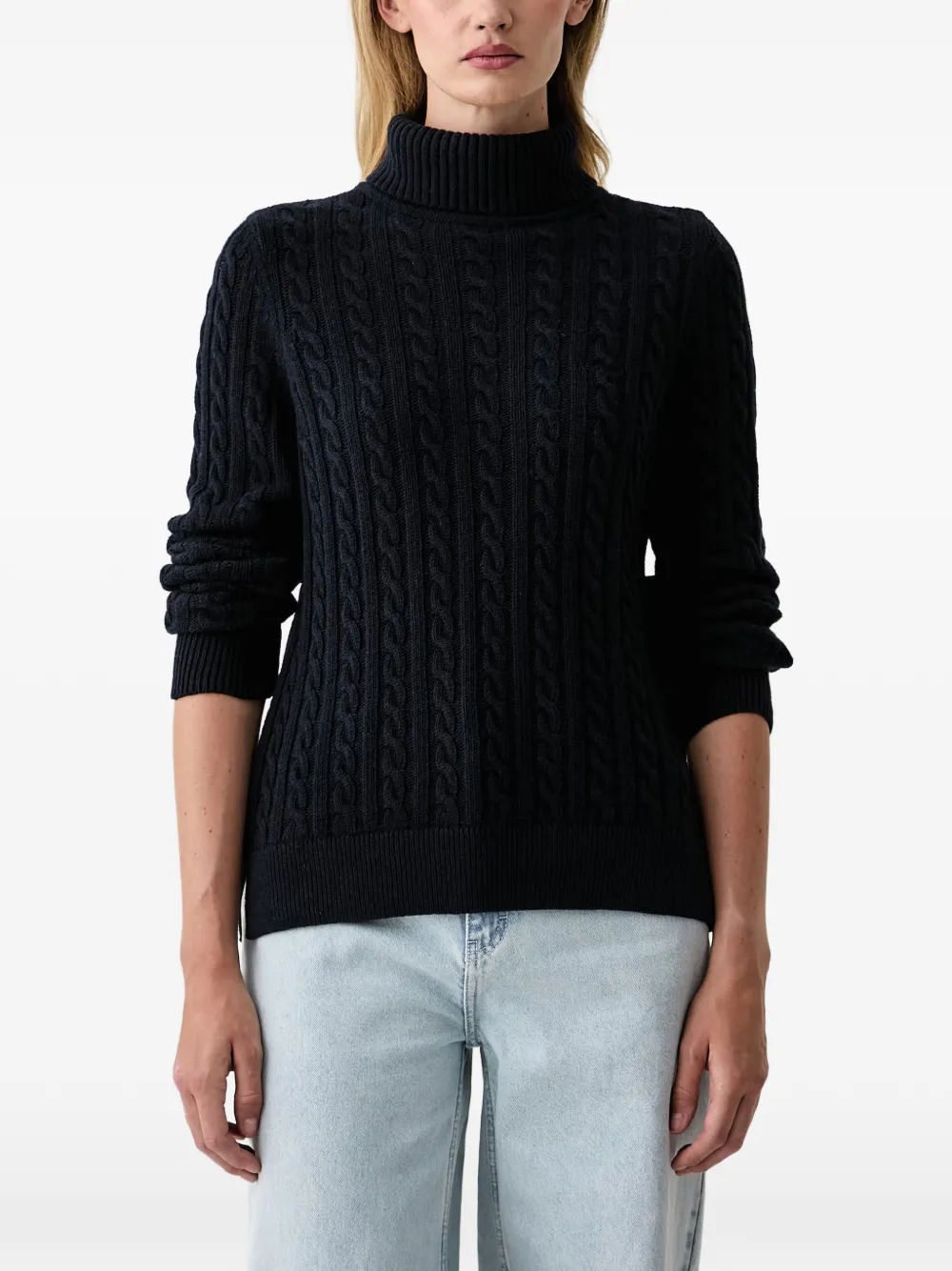 Barbour Ambleside cable-knit rollneck jumper