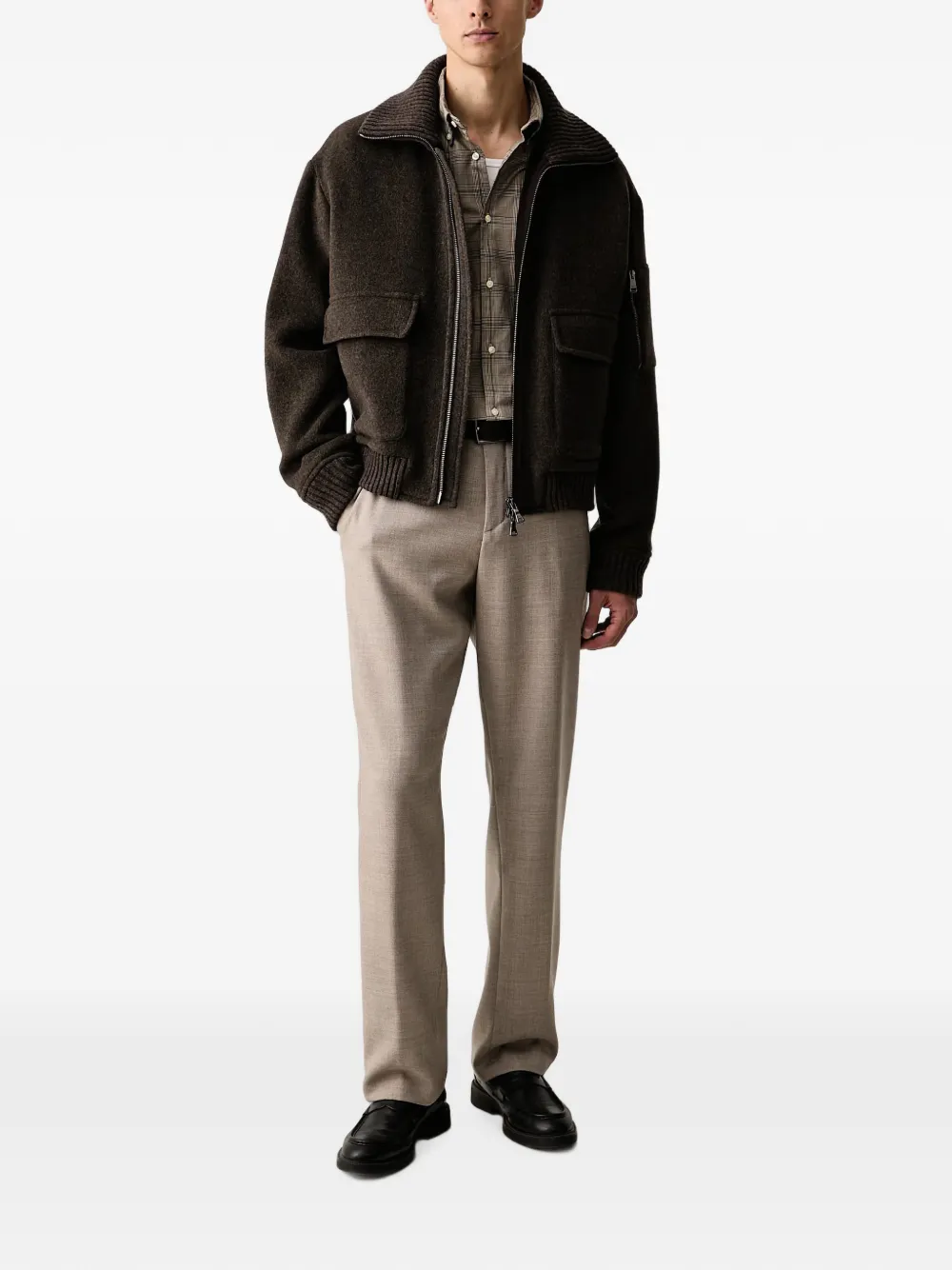 Barbour Franklin geruit overhemd met knopen Beige