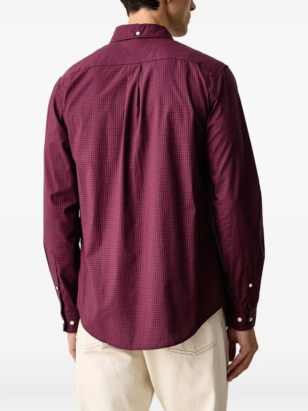 Barbour Harbourwall tailored long-sleeved shirt Rood