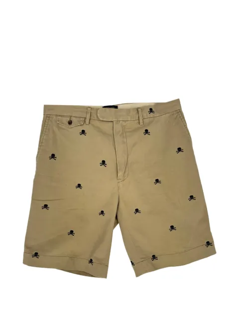 Ralph Lauren Vintage skull-embroidered shorts