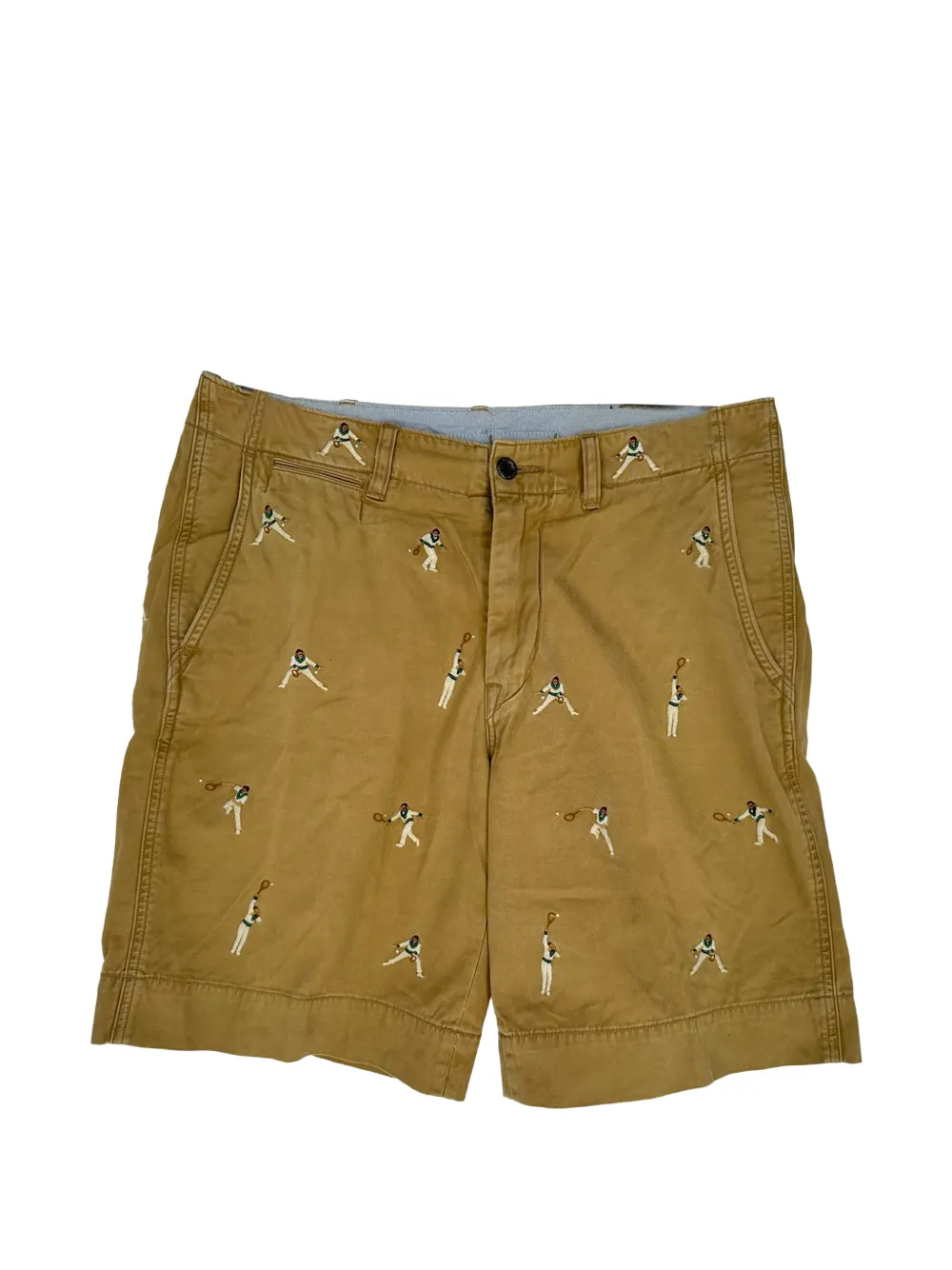 Ralph Lauren Vintage Shorts mit Tennis-Stickerei - Nude