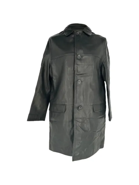 Ralph Lauren Vintage single-breasted leather coat