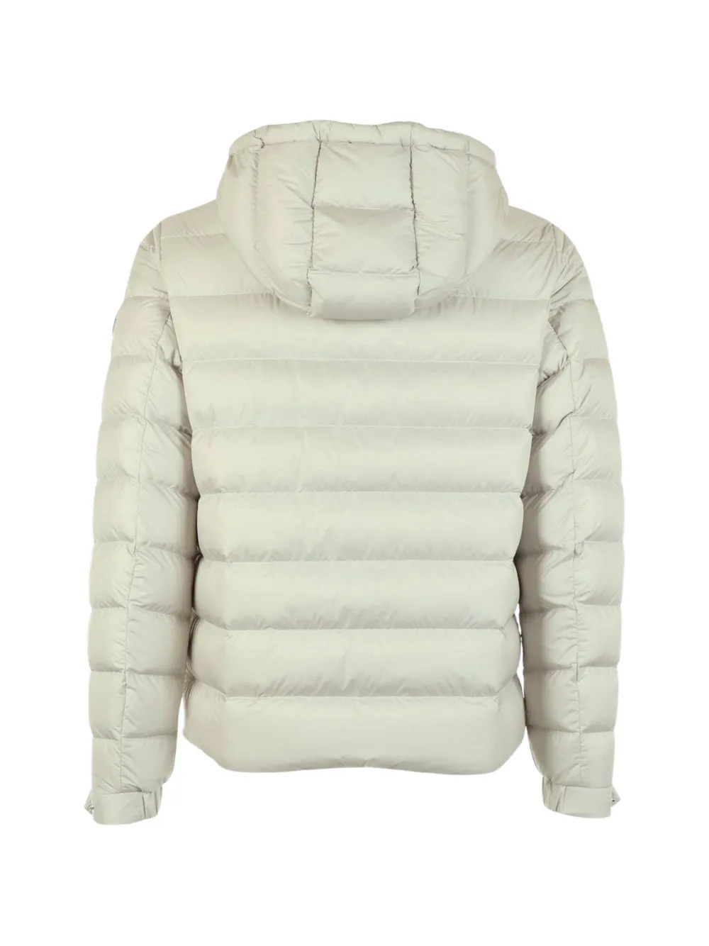 Moncler Jack met capuchon en logopatch Beige