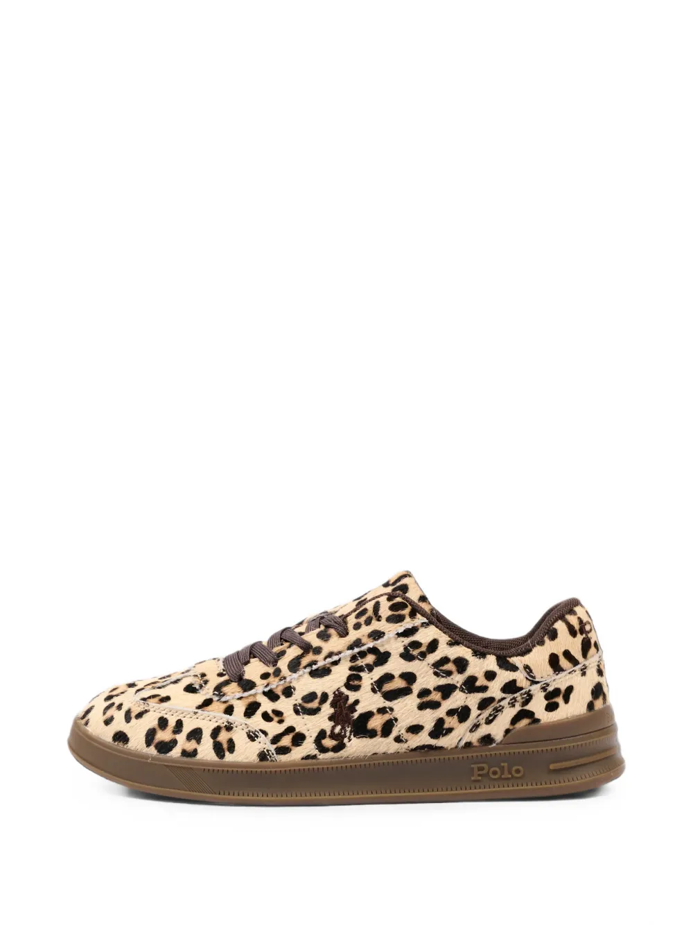 POLO RALPH LAUREN KIDS leopard-print sneakers Bruin