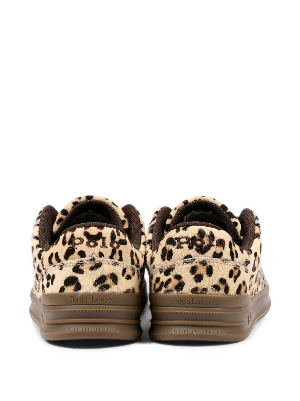 POLO RALPH LAUREN KIDS leopard-print sneakers Bruin