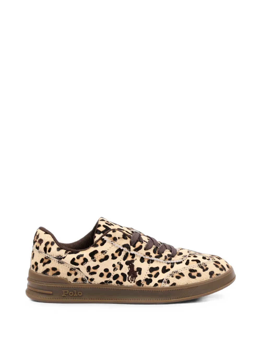 POLO RALPH LAUREN KIDS leopard-print sneakers Bruin