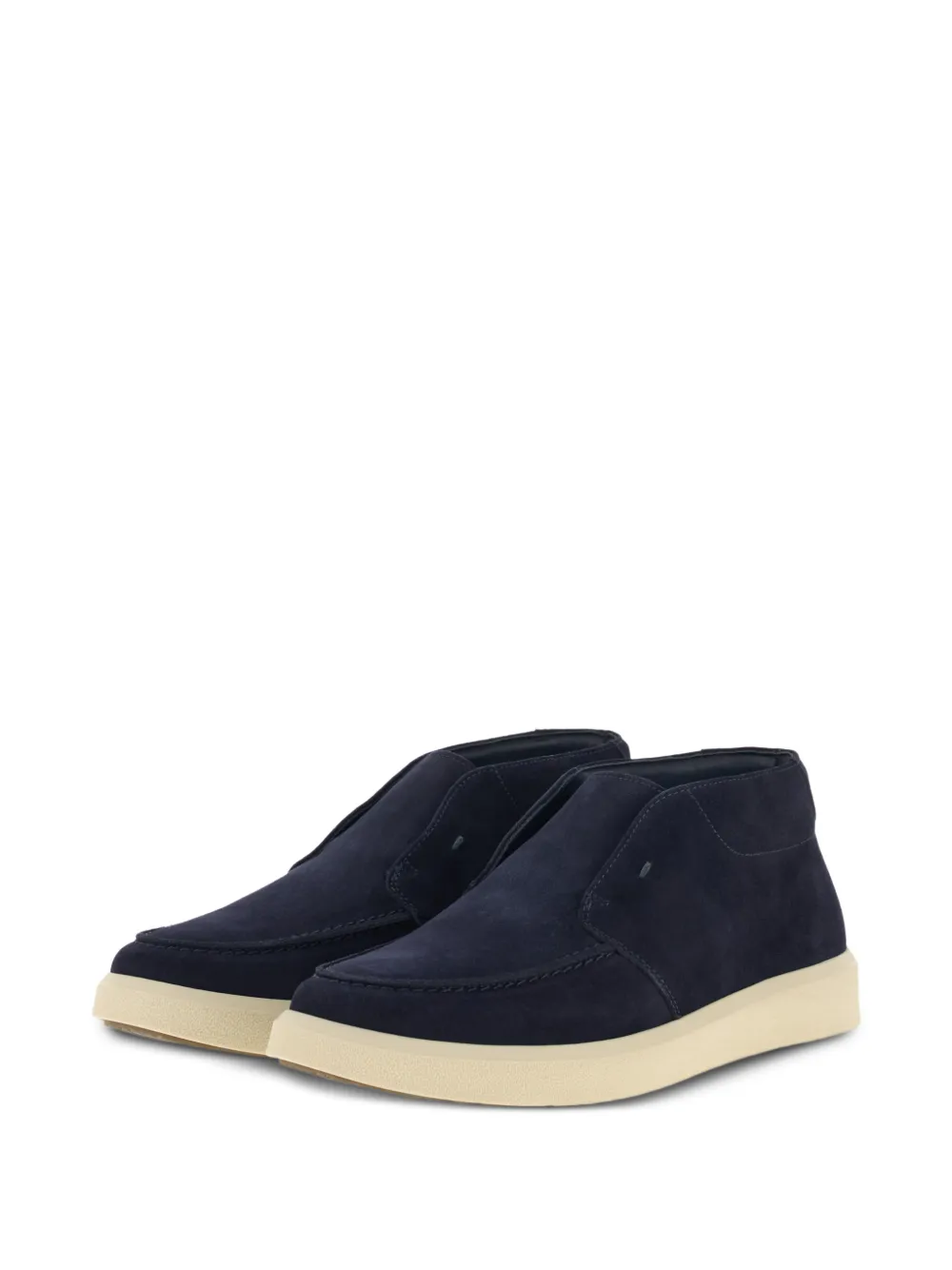 Boggi Milano Cirrus suède enkellaarzen Blauw
