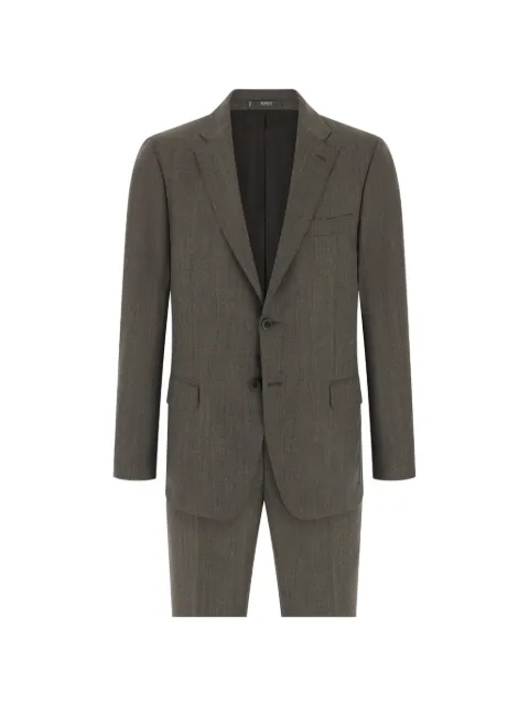 Boggi Milano suit herringbone in wool cashmere
