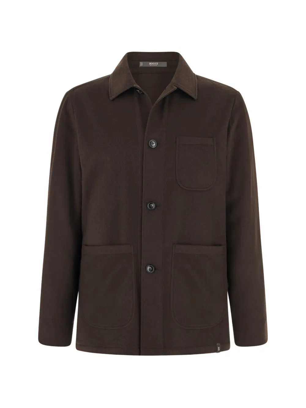 Boggi Milano Trade shirt jacket in cashmere - Marrone