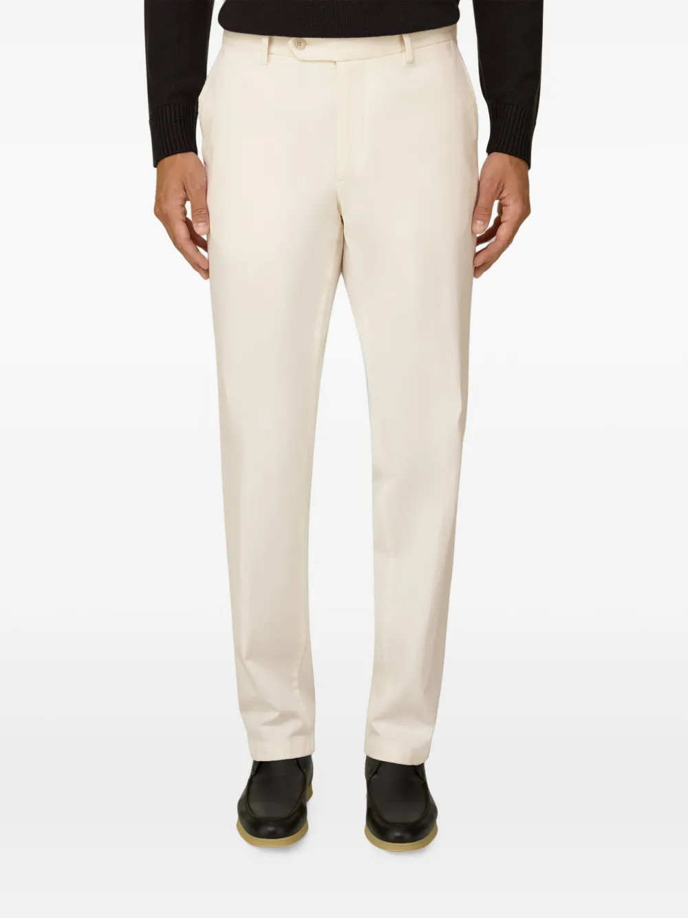 Boggi Milano Stretch katoenen broek Beige