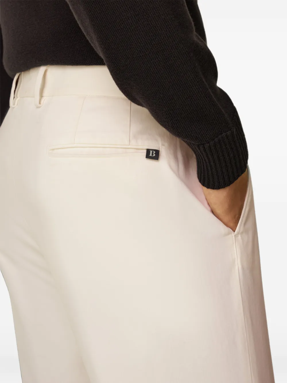 Boggi Milano Stretch katoenen broek Beige