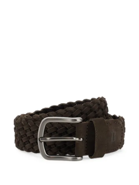 Boggi Milano belt in woven suede leather