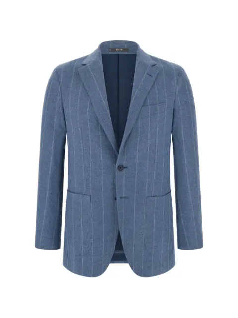 Boggi Milano blazer in wool silk pinstripe
