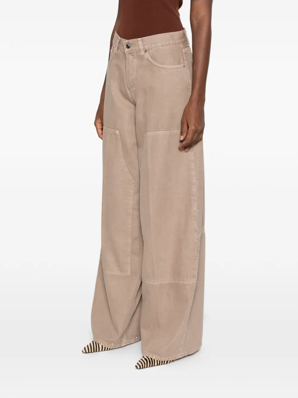 Haikure Legacy Soft paneled jeans Beige