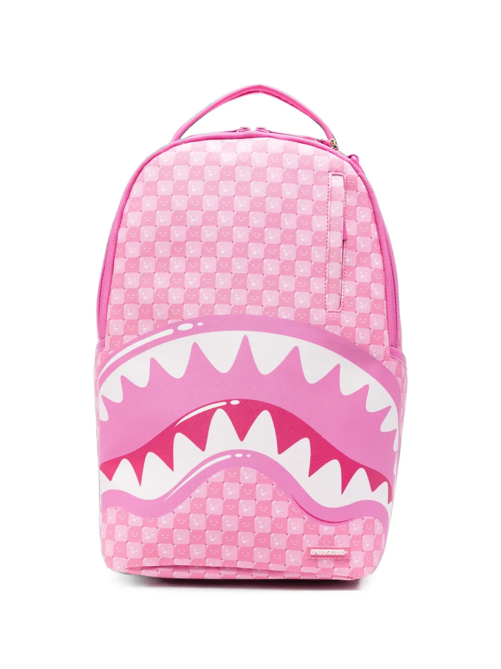 Sprayground check-pattern shark-mouth backpack