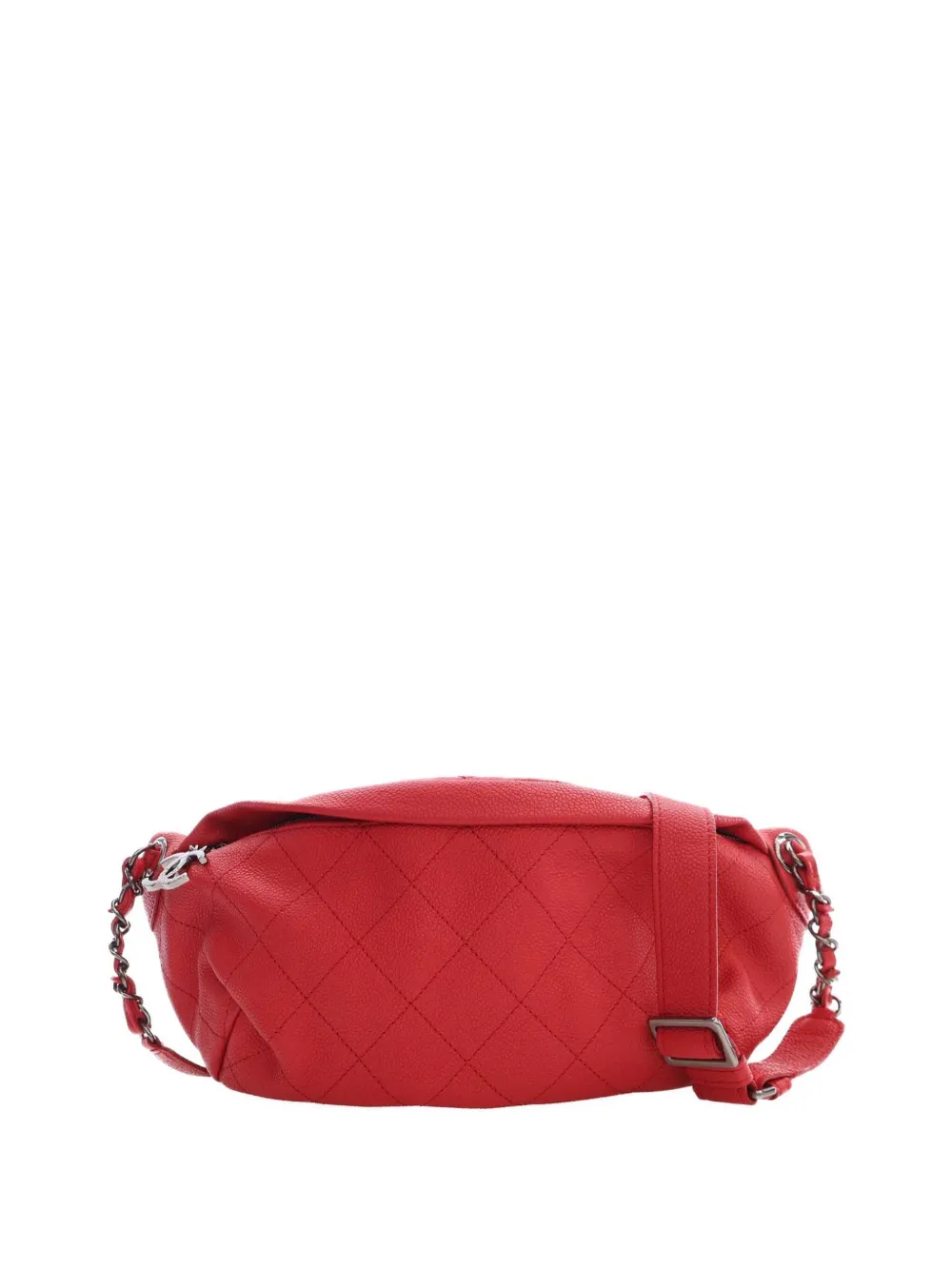 CHANEL Pre-Owned sac banane grainé et matelassé à fermeture zippée (2016-2017) - Rouge CHANEL Pre-Owned sac banane grainé et matelassé à fermeture zippée (2016-2017) - Rouge