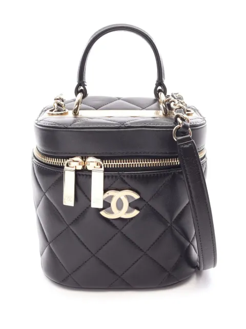 CHANEL Pre-Owned bolso vanity Trendy CC Case acolchado de piel de borrego 2019