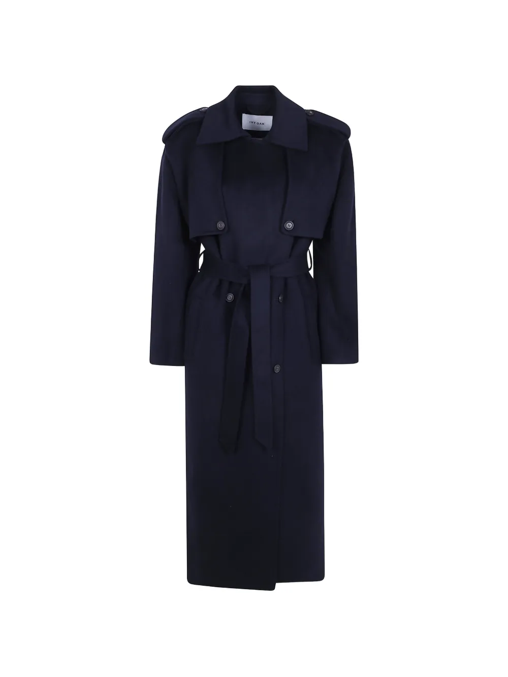 IVY OAK Iocamerona belted epaulette coat