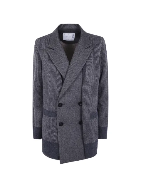 sacai cárdigan tejido con doble botonadura