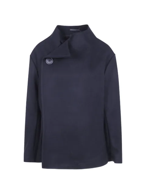 Yohji Yamamoto asymmetric button-fastening jacket