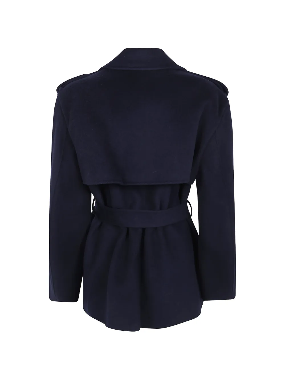 IVY OAK Iojunemarie jas met dubbele rij knopen en ceintuur Blauw