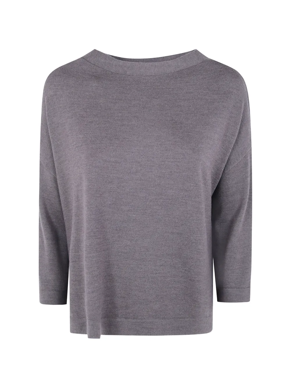 Ma'ry'ya Boat-neck Sweater In Brown