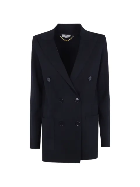 Elisabetta Franchi double-breasted knit blazer