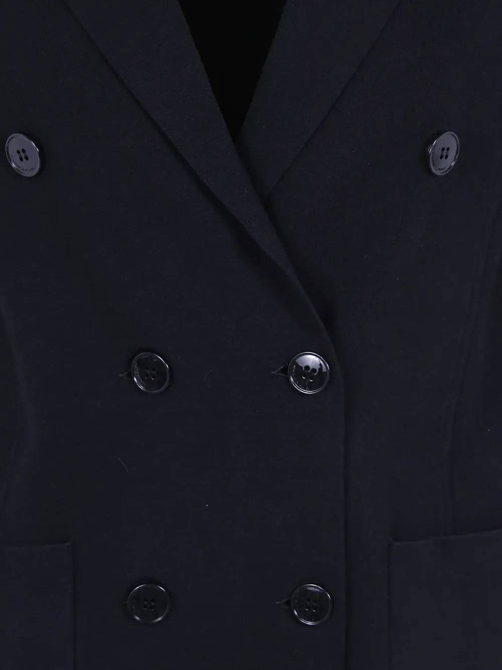 Elisabetta Franchi Blazer met dubbele rij knopen Zwart