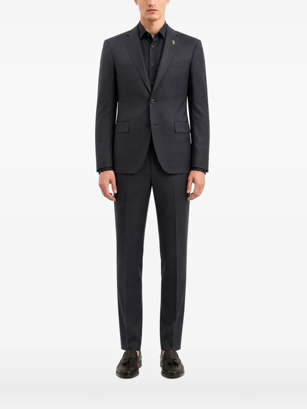 Pal Zileri single-breasted notched-lapels blazer - Gris