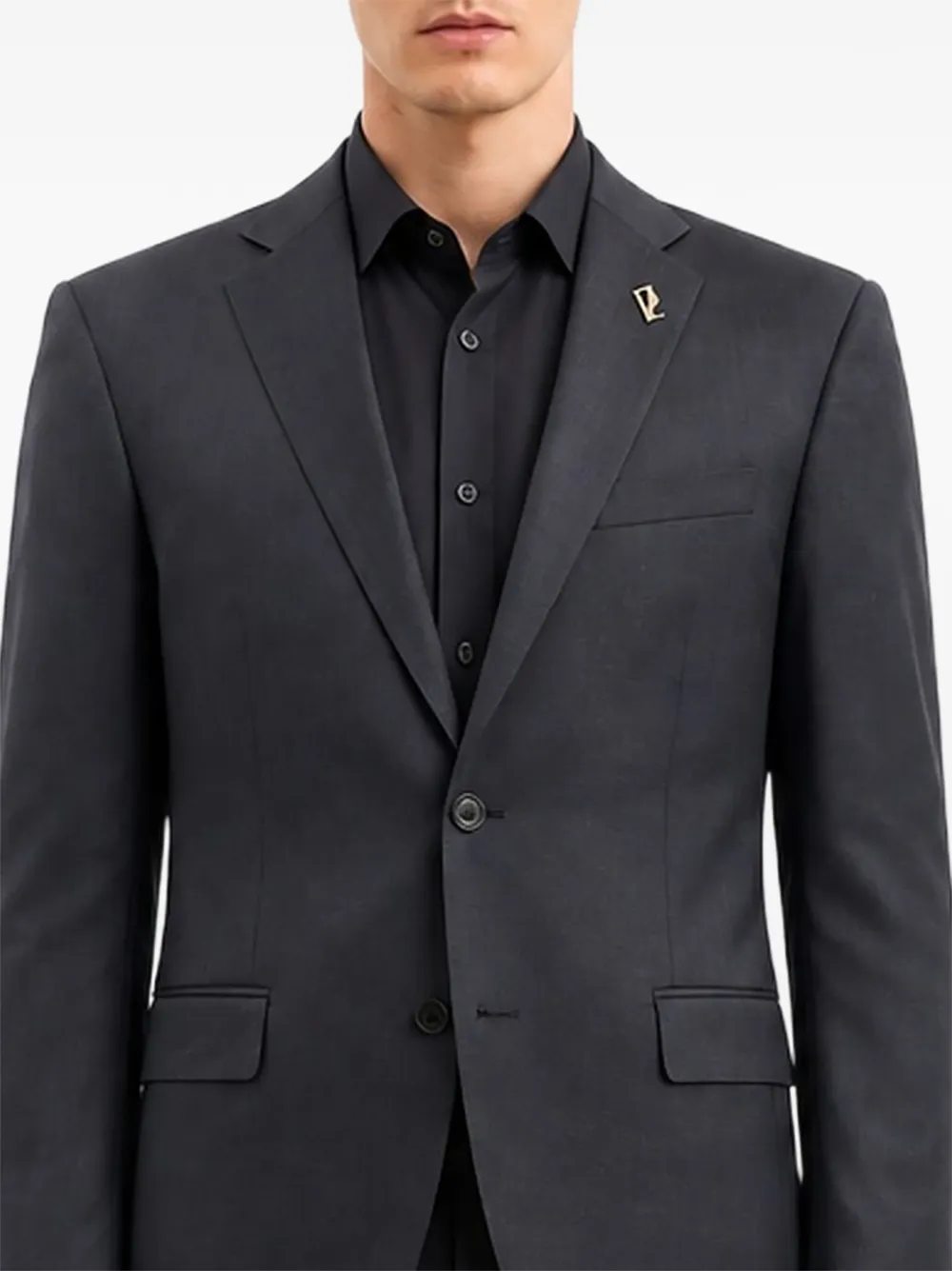 Pal Zileri Blazer met enkele rij knopen en gekerfde revers Grijs