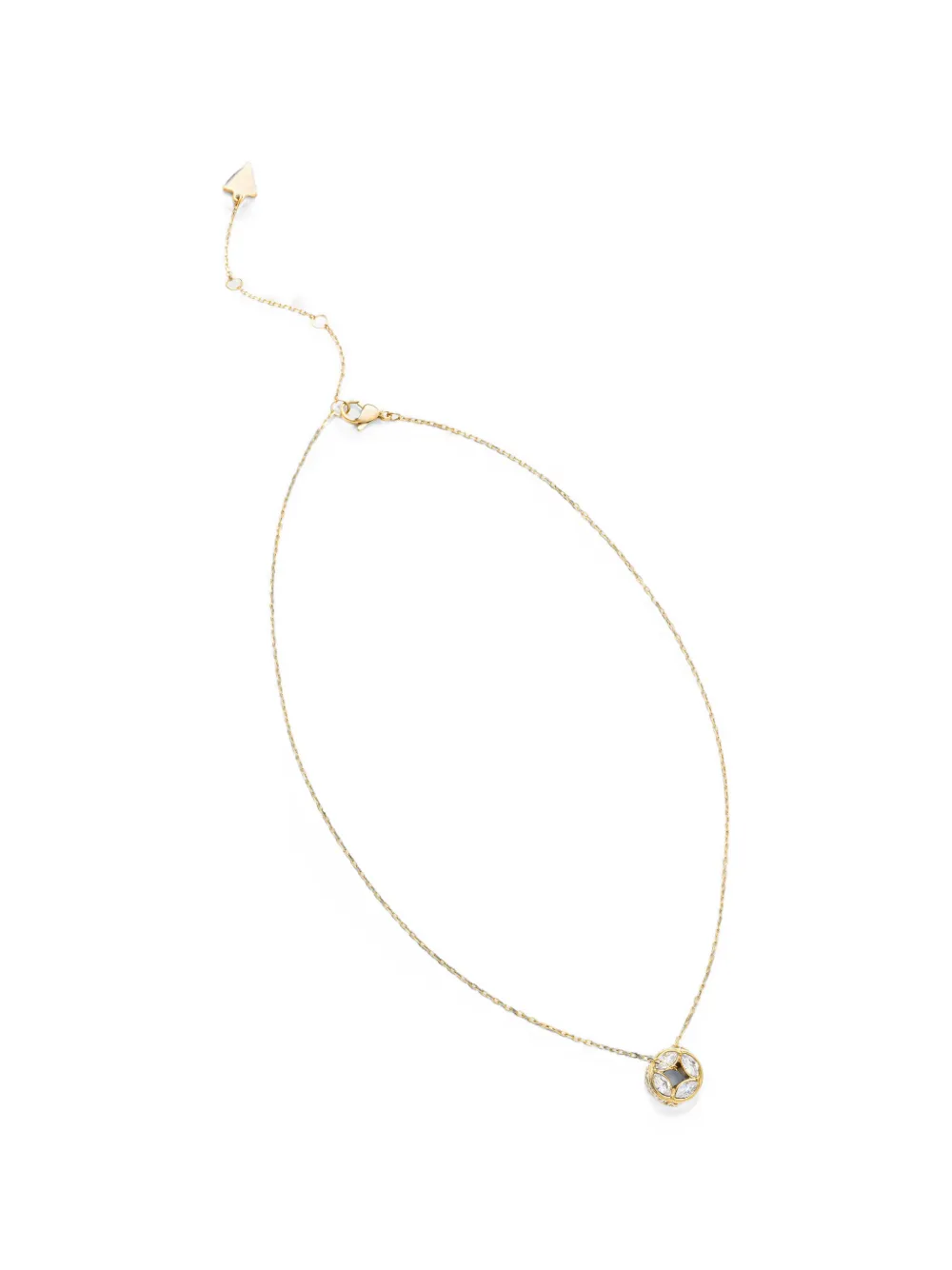 GUESS USA Supreme 4G crystal-embellished pendant necklace - Oro