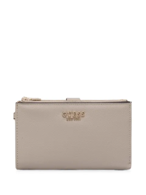 GUESS USA logo-plaque wristlet wallet