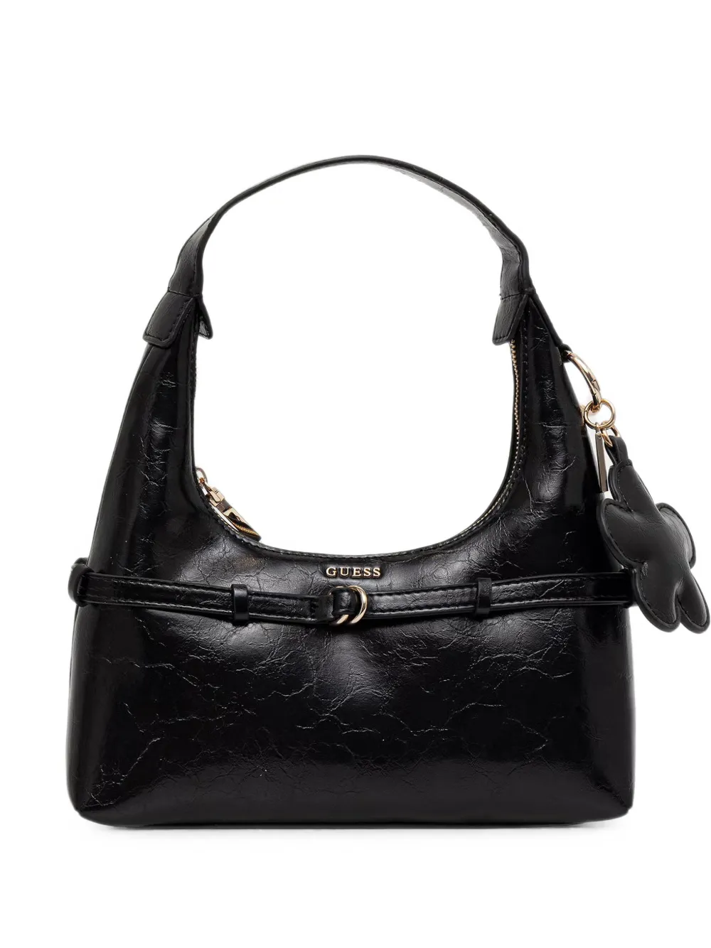 GUESS USA mini cabas Taylor à boucle et effet froissé - Noir GUESS USA mini cabas Taylor à boucle et effet froissé - Noir